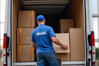 Jayhaulit crew efficiently loading items into a moving truck